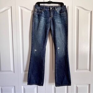 EUC American Eagle True Boot blue denim jeans 8